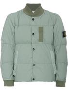 Stone Island Mussola Gommata Bomber Jacket - Green