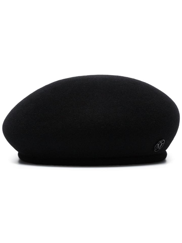 Maison Michel Bonnie Beret - Black