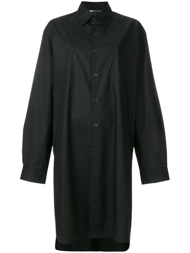 Y-3 Shirt Midi Dress - Black