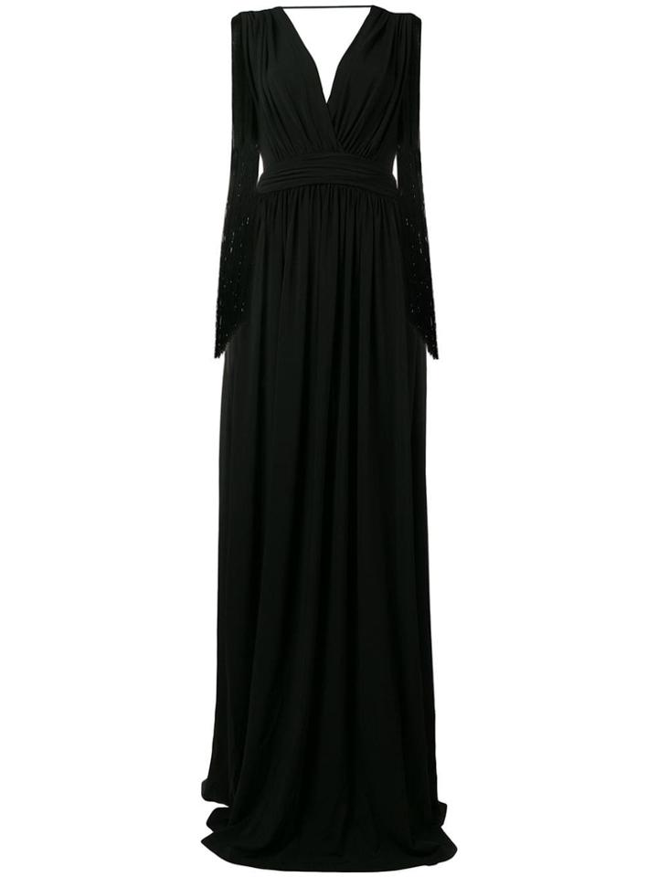 Alberta Ferretti Long Evening Dress - Black