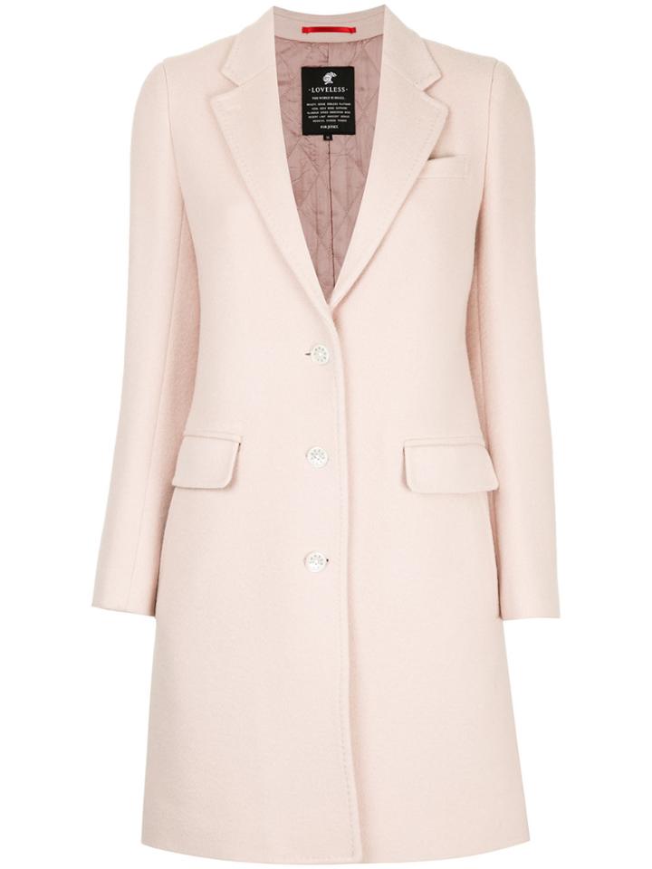 Loveless Longline Coat - Pink & Purple