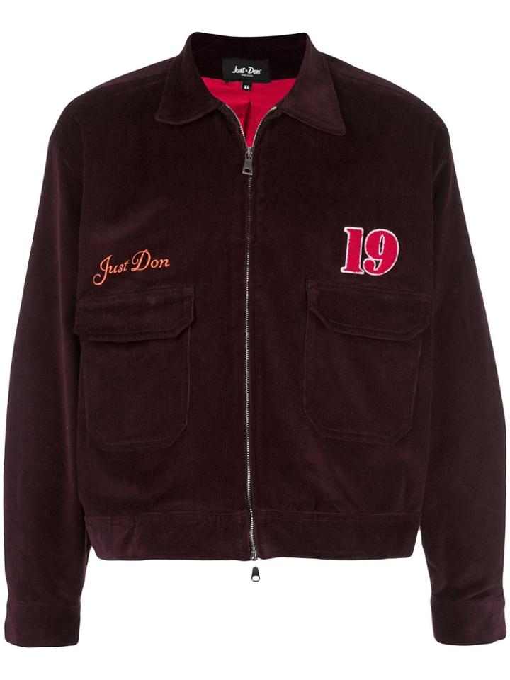 Just Don All In Corduroy Workman's Jacket - Purple