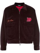 Just Don All In Corduroy Workman's Jacket - Purple