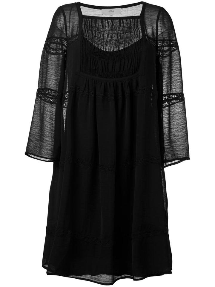 Vanessa Bruno Athé Tunic Dress, Women's, Size: 40, Black, Polyester/viscose