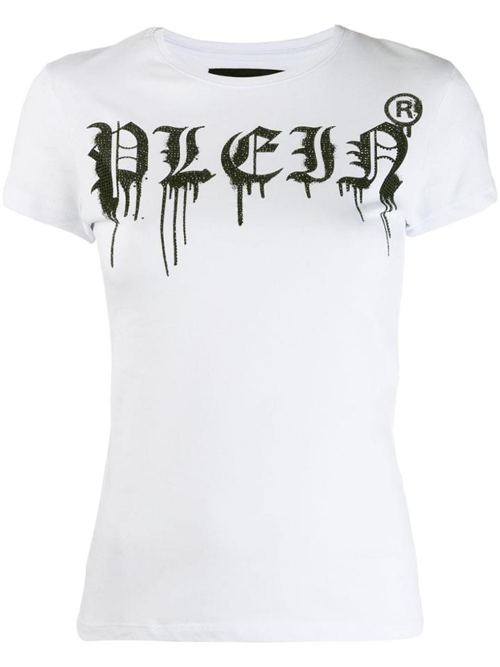Philipp Plein Ss Gothic Plein T-shirt - White