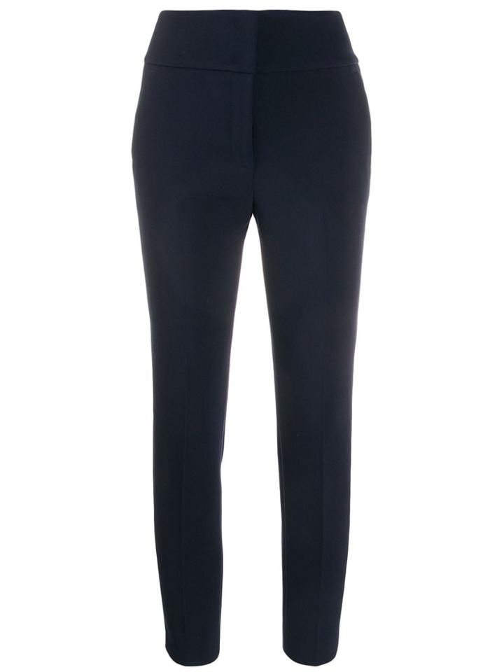 Peserico Cropped Skinny Trousers - Blue