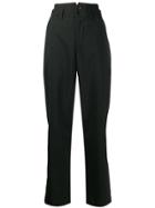 Barena Glen Plaid Straight Trousers - Black