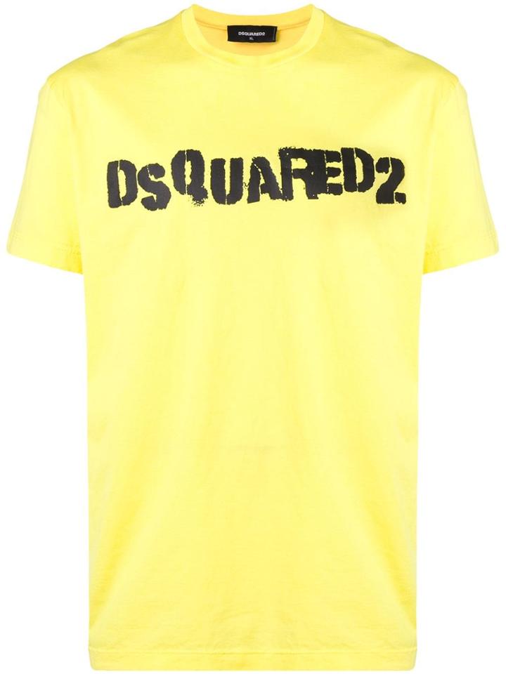 Dsquared2 Logo T-shirt - Yellow