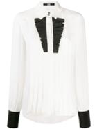 Karl Lagerfeld Pleated Style Shirt - White