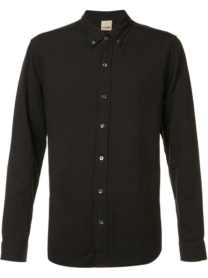 Baldwin 'otis' Button-down Shirt, Men's, Size: Small, Black, Cotton