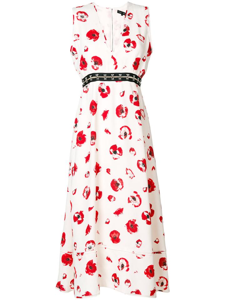 Proenza Schouler Sleeveless Long V-neck Dress - White