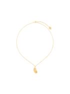 Alex Monroe Peacock Feather Necklace, Metallic