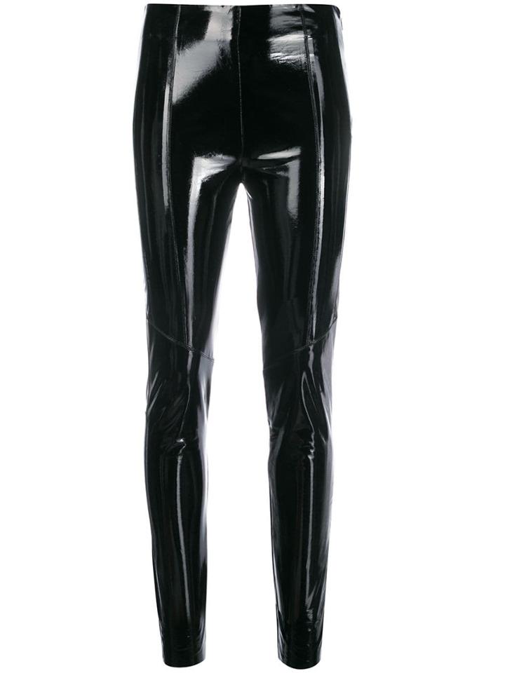 Pinko Patent Skinny Trousers - Black