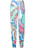 Emilio Pucci Badea Print Joggers - Blue