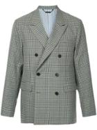 Monkey Time Checked Double Breasted Blazer - Grey