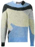 Ambush Colour-block Jumper - Blue