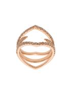 Eva Fehren Diamond Detail Ring - Nude & Neutrals