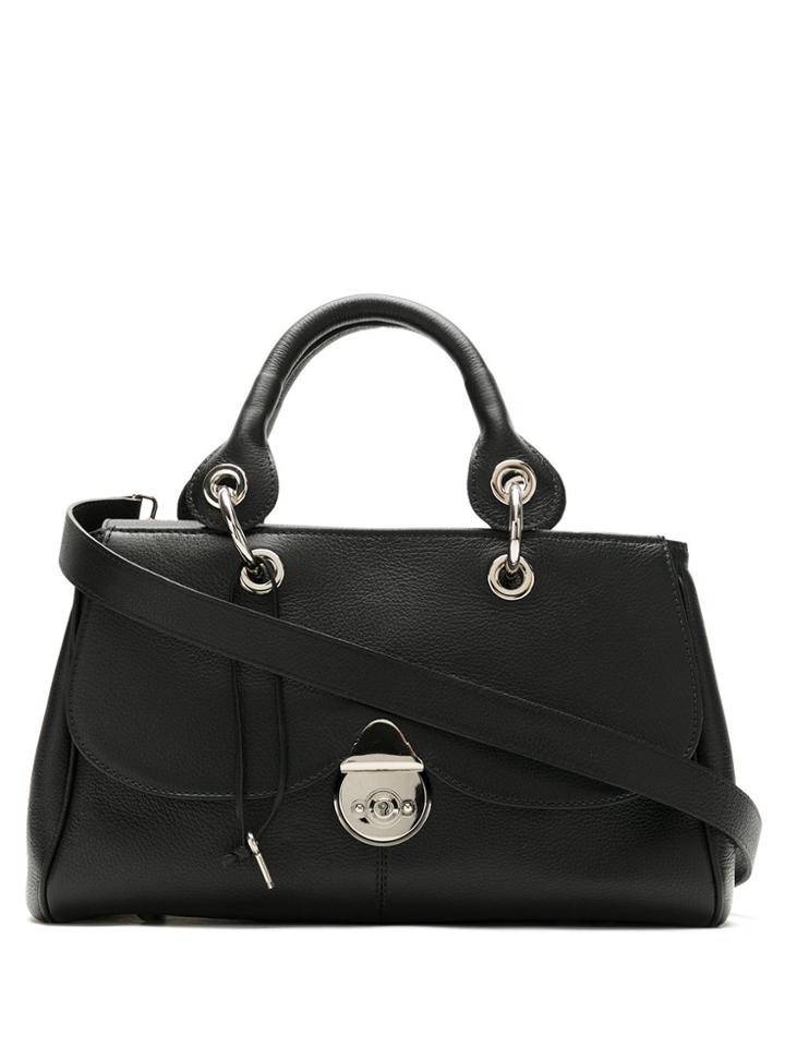 Sarah Chofakian Kian Leather Tote Bag - Black