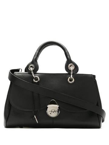 Sarah Chofakian Kian Leather Tote Bag - Black