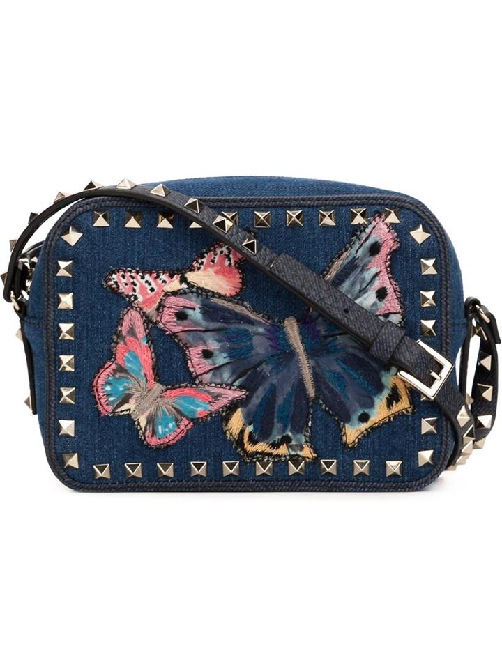 Valentino Garavani Butterfly Patch Shoulder Bag