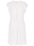 Nk Silk Lace Dress - White