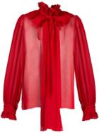 Blumarine Pussybow Blouse - Red