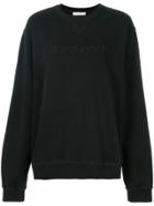 Jw Anderson Oversized Logo Sweatshirt - Black