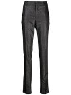 Saint Laurent Mid-rise Straight Trousers - Black