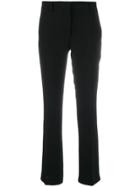 L'autre Chose Creased Cropped Trousers - Black