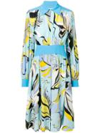 Emilio Pucci Graphic Print Dress - Blue