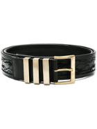 Balmain Buckle Waist Belt - Black