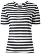 Giada Benincasa - Striped T-shirt - Women - Silk/polyester/viscose/cashmere - M, Blue, Silk/polyester/viscose/cashmere
