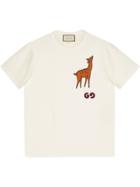 Gucci Deer Patch T-shirt - White