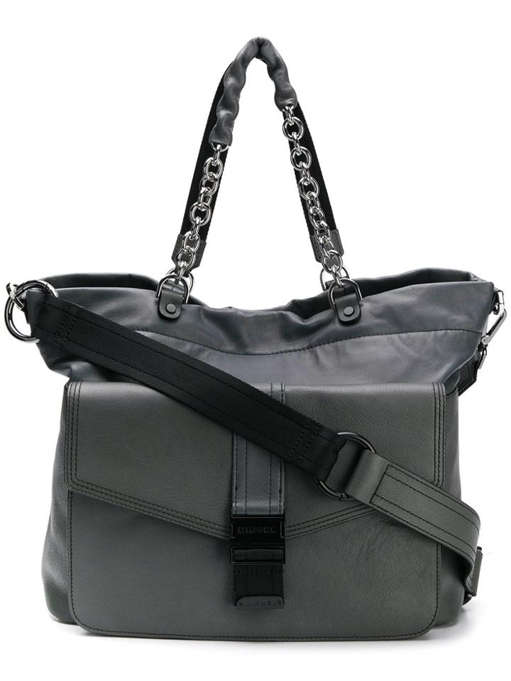 Diesel Oversized Tote - Grey