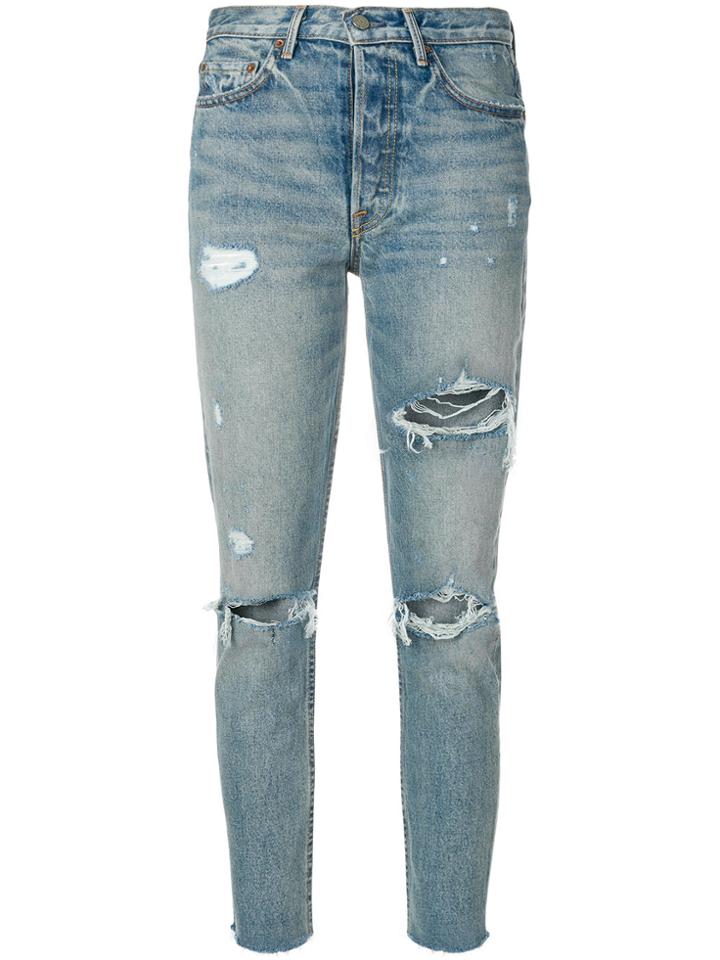Grlfrnd Slashed Jeans - Blue