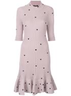Giambattista Valli Polka Dot Sweater Dress - Pink & Purple