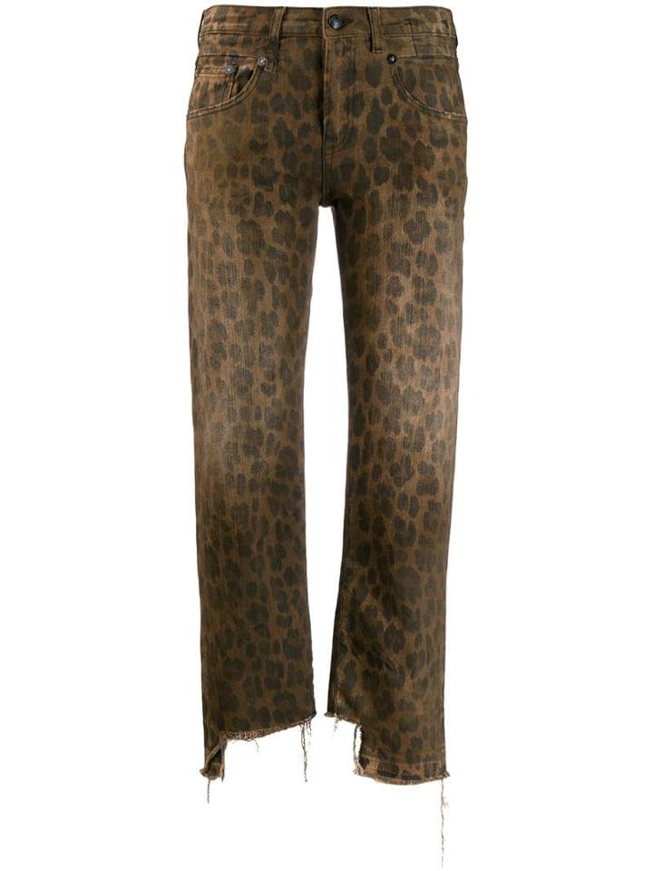 R13 Distressed Jeans - Brown