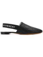 Givenchy Logo Matelassé Mules - Black