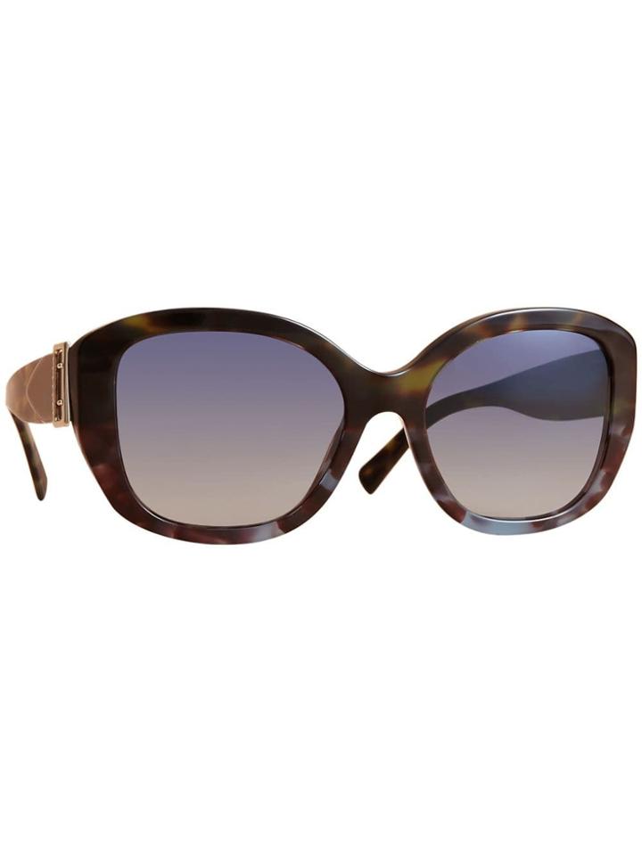 Burberry Buckle Detail Oversize Square Frame Sunglasses - Green