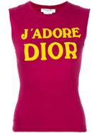 Christian Dior Vintage 1947 World Champion Tank - Red
