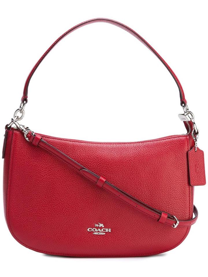 Coach Medium Shoulder Bag, Women's, Red