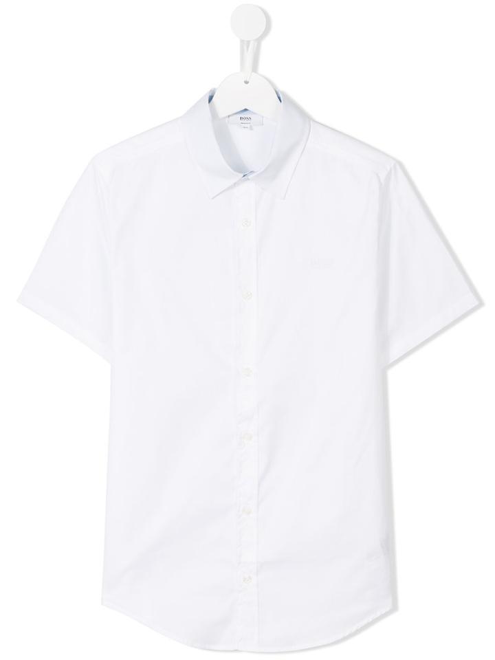 Boss Kids Classic Short Sleeve Shirt, Boy's, Size: 16 Yrs, White