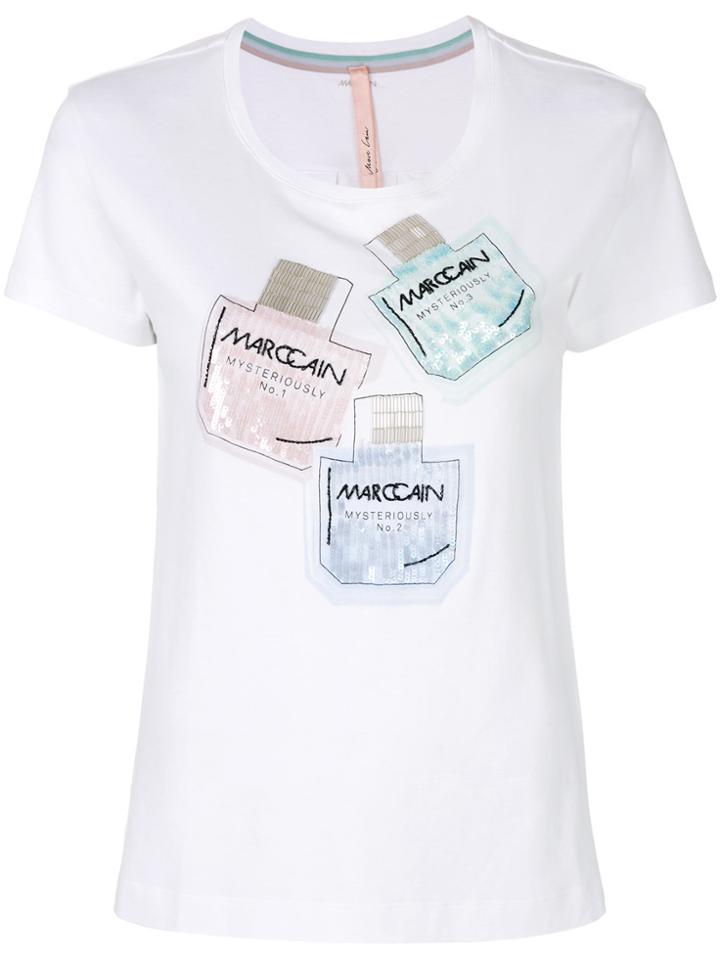 Marc Cain Sequin Printed T-shirt - White
