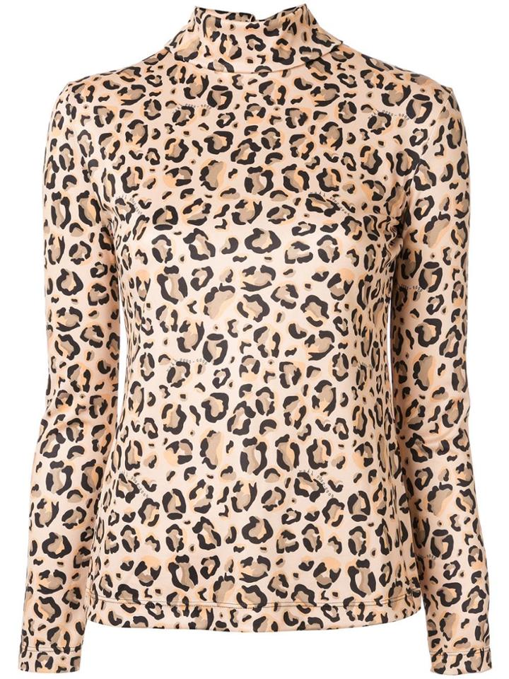 Rokh Leopard-print Jumper - Do Not Use - Beige