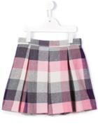 Il Gufo Tartan Pleated Skirt, Girl's, Size: 8 Yrs, Pink/purple