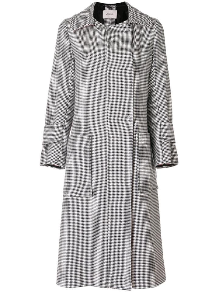 Dorothee Schumacher Houndstooth Belted Coat - Grey