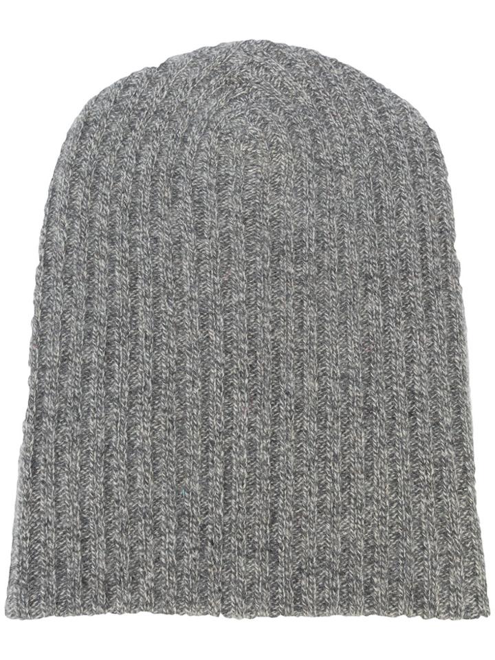 The Elder Statesman Cashmere Summer Beanie - Grey