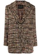 Etro Tweed Balzer Coat - Black