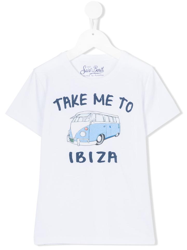 Mc2 Saint Barth Kids - 'ibiza' Print T-shirt - Kids - Cotton - 12 Yrs, White