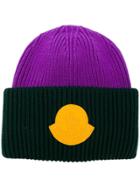 Moncler Moncler 1952 Bicolour Knit Hat - Pink & Purple